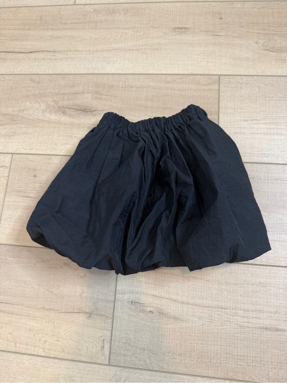 Zara Girls Black Bubble Skirt Size 5 110 Balloon Mini Pull On Elastic Waist